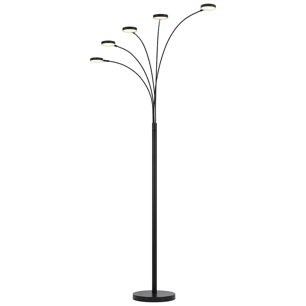 Malibu Intergrated Led 8W X 5 Metal Arc Floor Lamp
