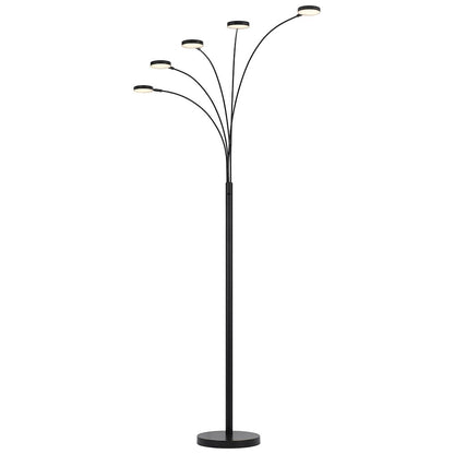 Malibu Intergrated Led 8W X 5 Metal Arc Floor Lamp
