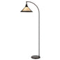 60W Downbridge Adjustable Metal Floor Lamp With Mica Shade