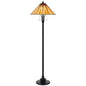 60W X 2 Metal/Resin Tiffany Table Lamp With Pull Chain Switches