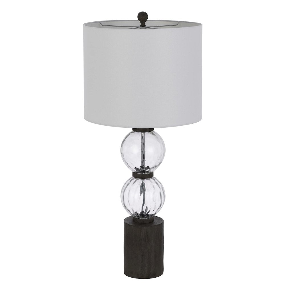 150W 3 Way Mystic Glass/Resin Table Lamp