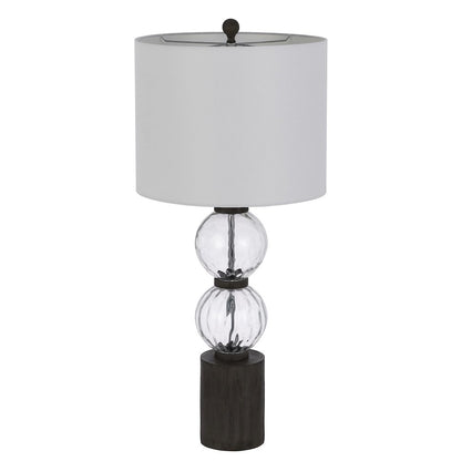 150W 3 Way Mystic Glass/Resin Table Lamp