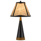 150W 3 Way Clemente Metal/Birch Wood Mica Table Lamp