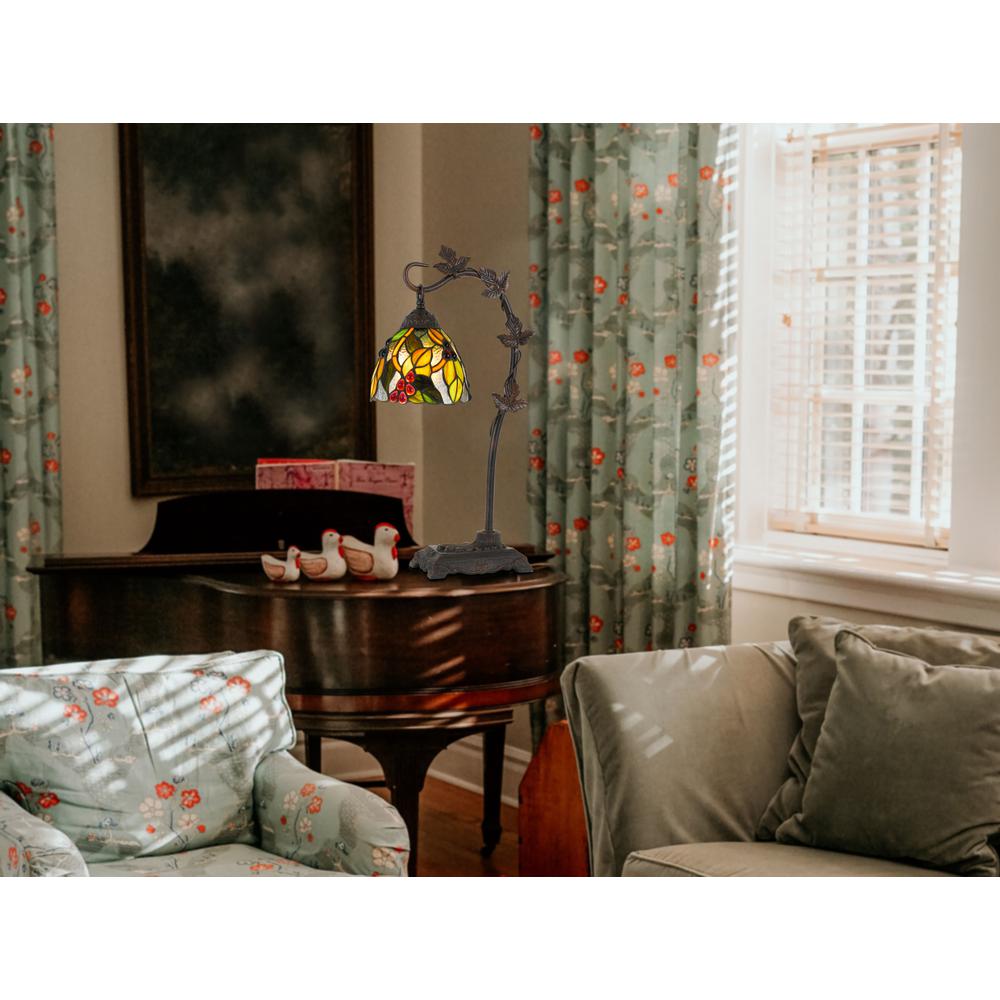 60W Cotulla Downbrdige Tiffany Table Lamp