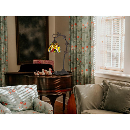 60W Cotulla Downbrdige Tiffany Table Lamp