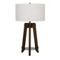 150W 3 Way Bilzen Ash Wood Tripod Table Lamp