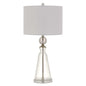 Kingsley Glass Table Lamp With Fabric Drum Shade