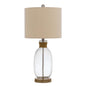 150W 3 Way Seymour Bubbled Glass Table Lamp