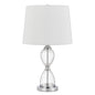 Eden Glass Table Lamp With Taper Drum Hardback Shade