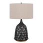 150W 3 Way Oskaloosa Metal Table Lamp With Drum Shade