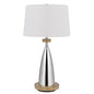 150W 3 Way Lockport Metal Table Lamp With Faux Wood Finish