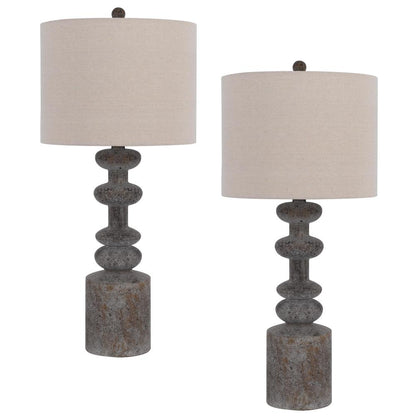 150W 3 Way Blackfoot Resin Table Lamp. Priced And Sold As Pairs