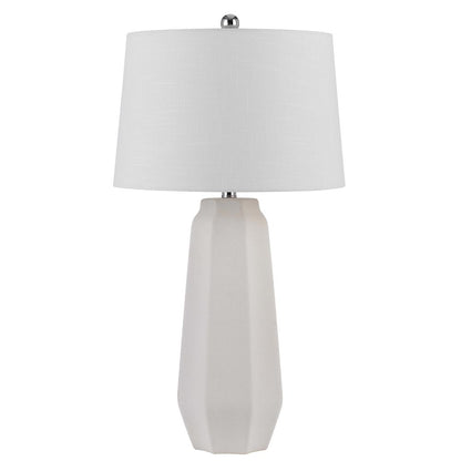 150W 3 Way Drayton Ceramic Table Lamp With Hardback Fabric Shade (Sold In Pairs)