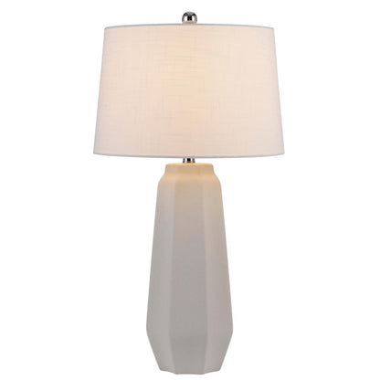150W 3 Way Drayton Ceramic Table Lamp With Hardback Fabric Shade (Sold In Pairs)