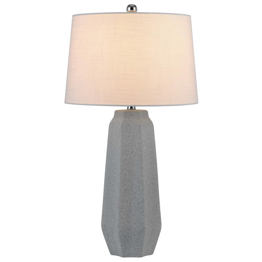 150W 3 Way Drayton Ceramic Table Lamp With Hardback Fabric Shade (Sold In Pairs)
