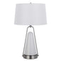100W Birchmore Metal/Glass Table Lamp With Built In Led Night Light