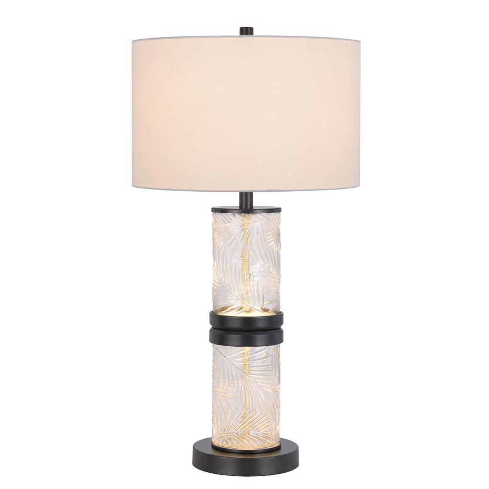 100W Carrington Metal/Glass Table Lamp