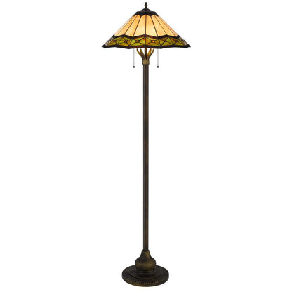 60W X 2 Armscroft Tiffany Floor Lamp