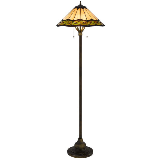 60W X 2 Armscroft Tiffany Floor Lamp