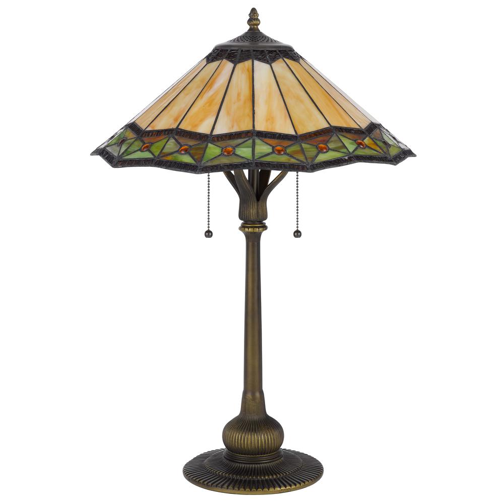 60W X 2 Armscroft Tiffany Table Lamp