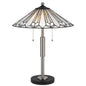 60W X 2 Muirfield Tiffany Table Lamp