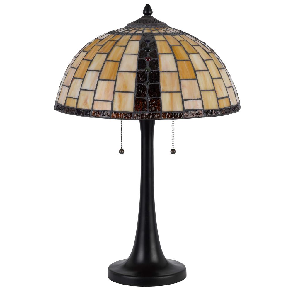 60W X 2 Whitton Tiffany Table Lamp