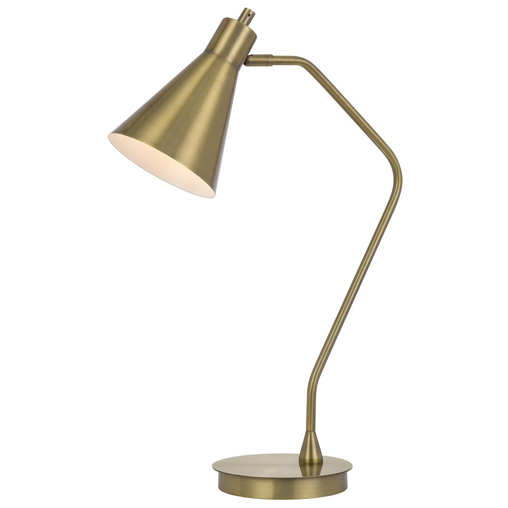 Type A led bulb 12W max. Capstone task metal table lamp with swivel shade