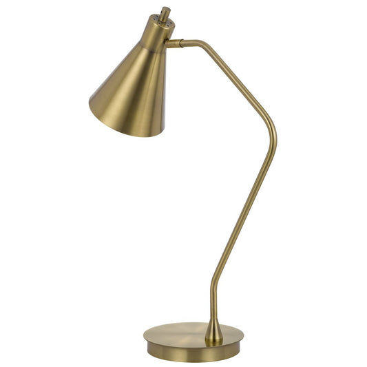 Type A led bulb 12W max. Capstone task metal table lamp with swivel shade