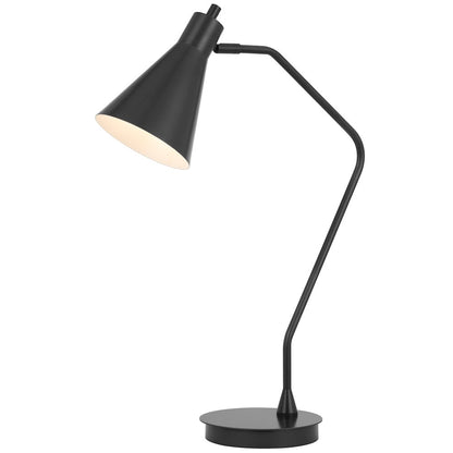 Type A led bulb 12W max. Capstone task metal table lamp with swivel shade