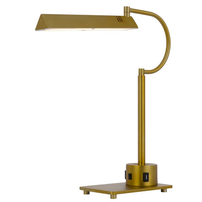 led 12W SOHO metal desk lamp with 2 USB ports