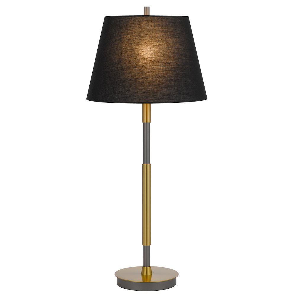 150W 3 way Ciudad metal two tone table lamp