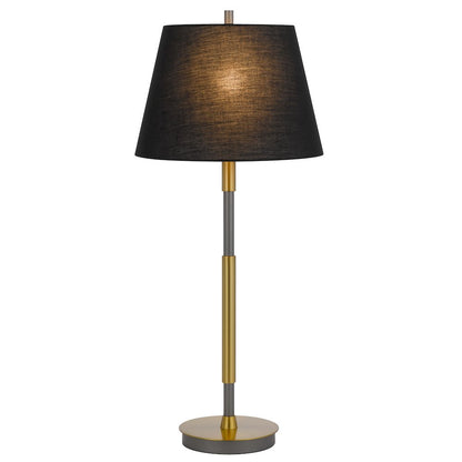 150W 3 way Ciudad metal two tone table lamp
