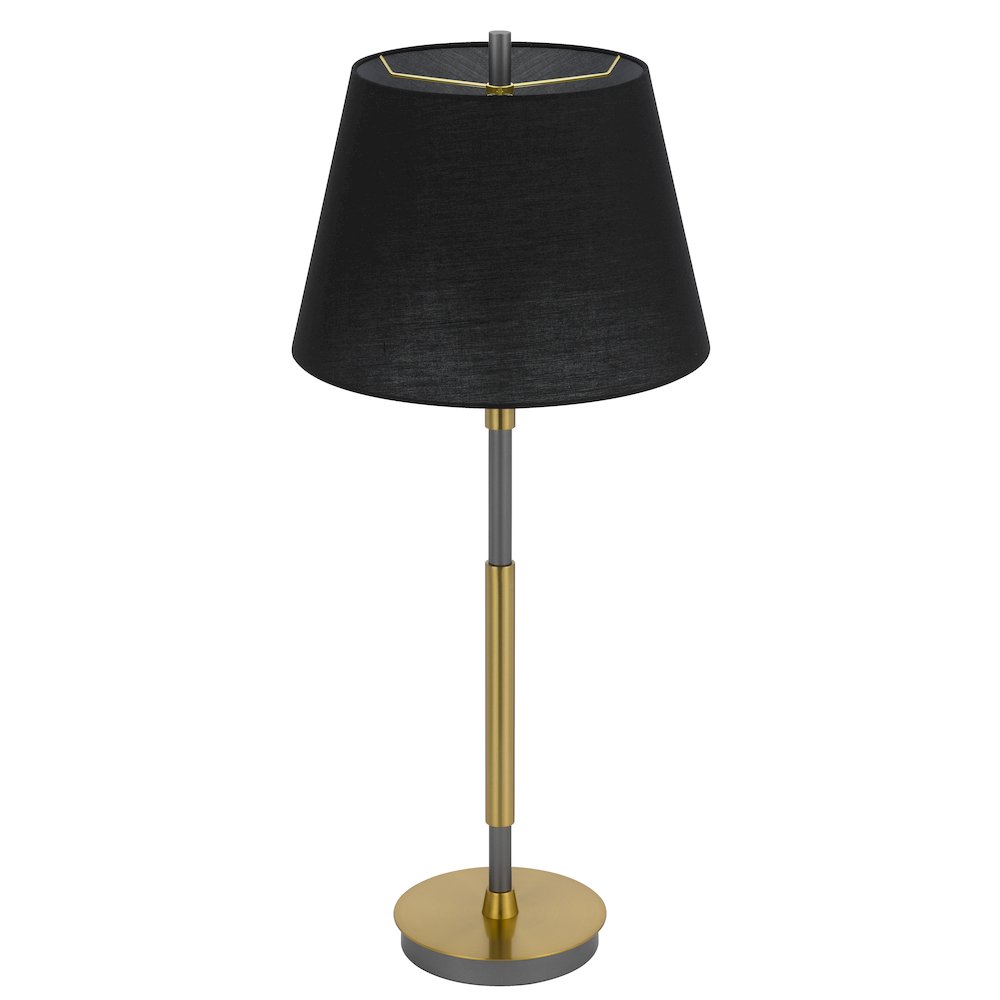 150W 3 way Ciudad metal two tone table lamp