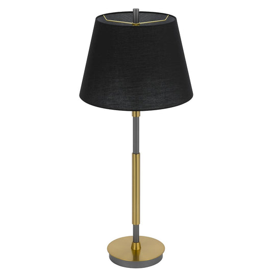 150W 3 way Ciudad metal two tone table lamp