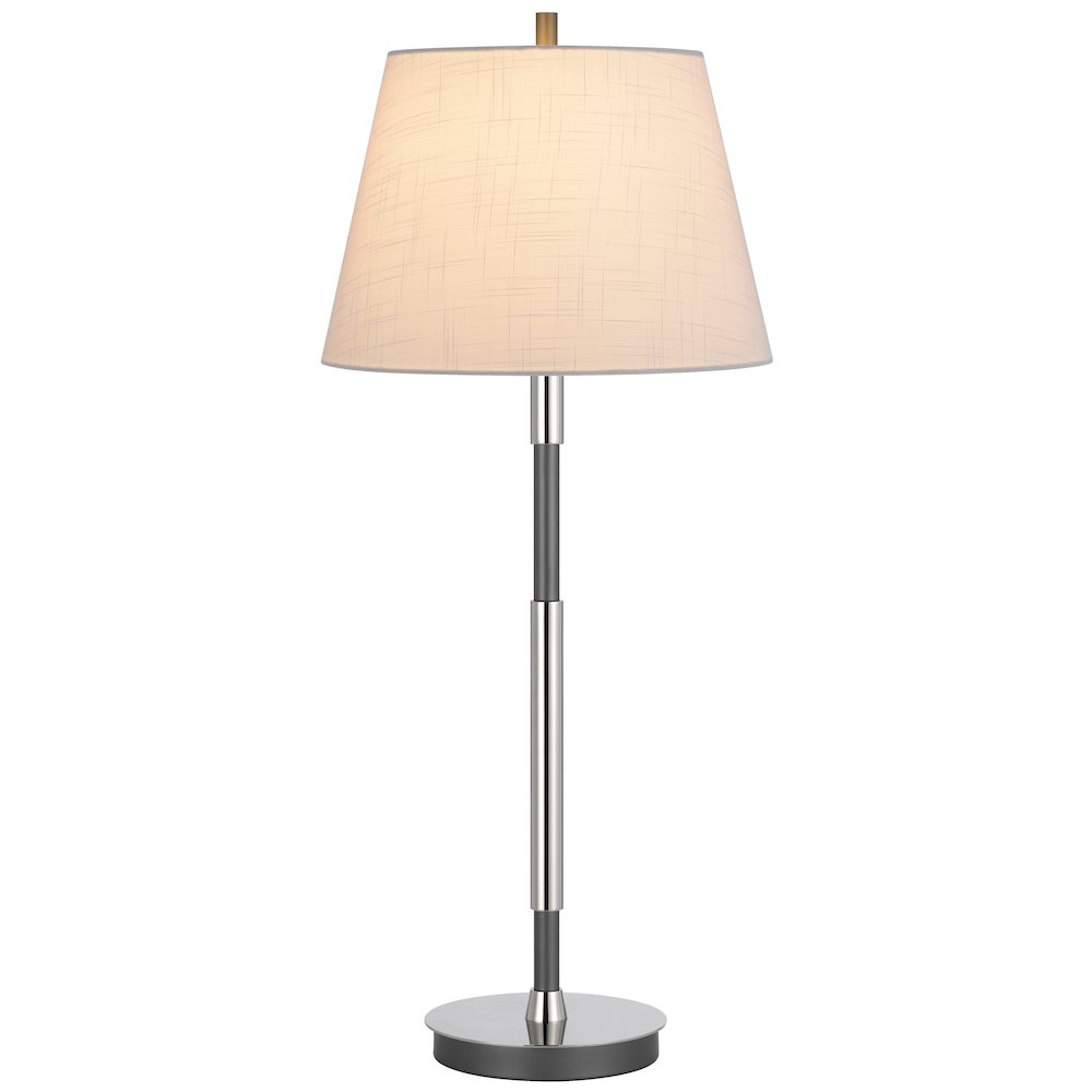 150W 3 way Ciudad metal two tone table lamp