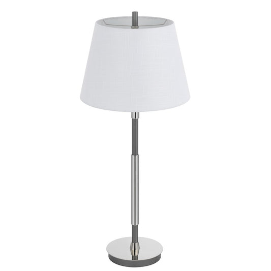 150W 3 way Ciudad metal two tone table lamp