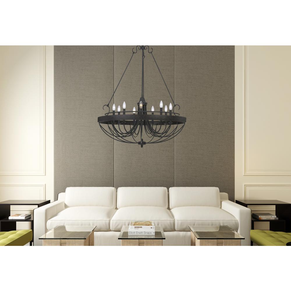 60W X 9 Helena Metal Chandelier