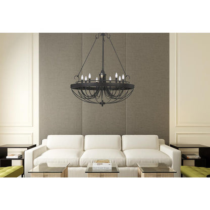 60W X 9 Helena Metal Chandelier