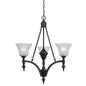 3 Lights Rockwood Iron Chandelier