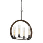 60W X 4 Sulmona Wood/Metal Chandelier