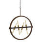 60W X 8 Teramo Wood/Metal Chandelier