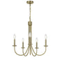 60W X 5 Spiez Metal Chandelier