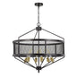 60W X 6 Halle Metal Chandelier (Edison Bulbs Are Not Included)
