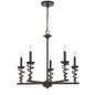 60W x 5 Forbach metal chandelier (Edison Bulbs are included)