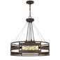 60W x 4 Rochefort metal chandelier (Edison bulbs shown ARE included)