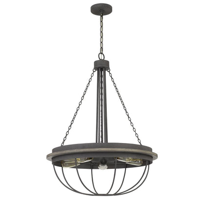 60W x 5 Nixa metal chandelier (Edison bulbs NOT included)