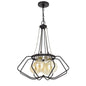 60W x 4 Ladue metal chandelier (Edison bulbs shown ARE included)