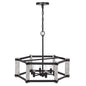 60W X 6 Rutland Hammered Metal Chandelier