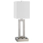 Sarnia Metal Desk Lamp With 1 Outlet And 2 Usb Charging Ports