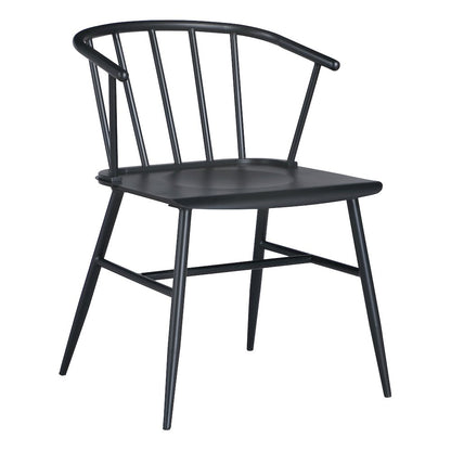 Lincoln All Metal Chair in Black Finish